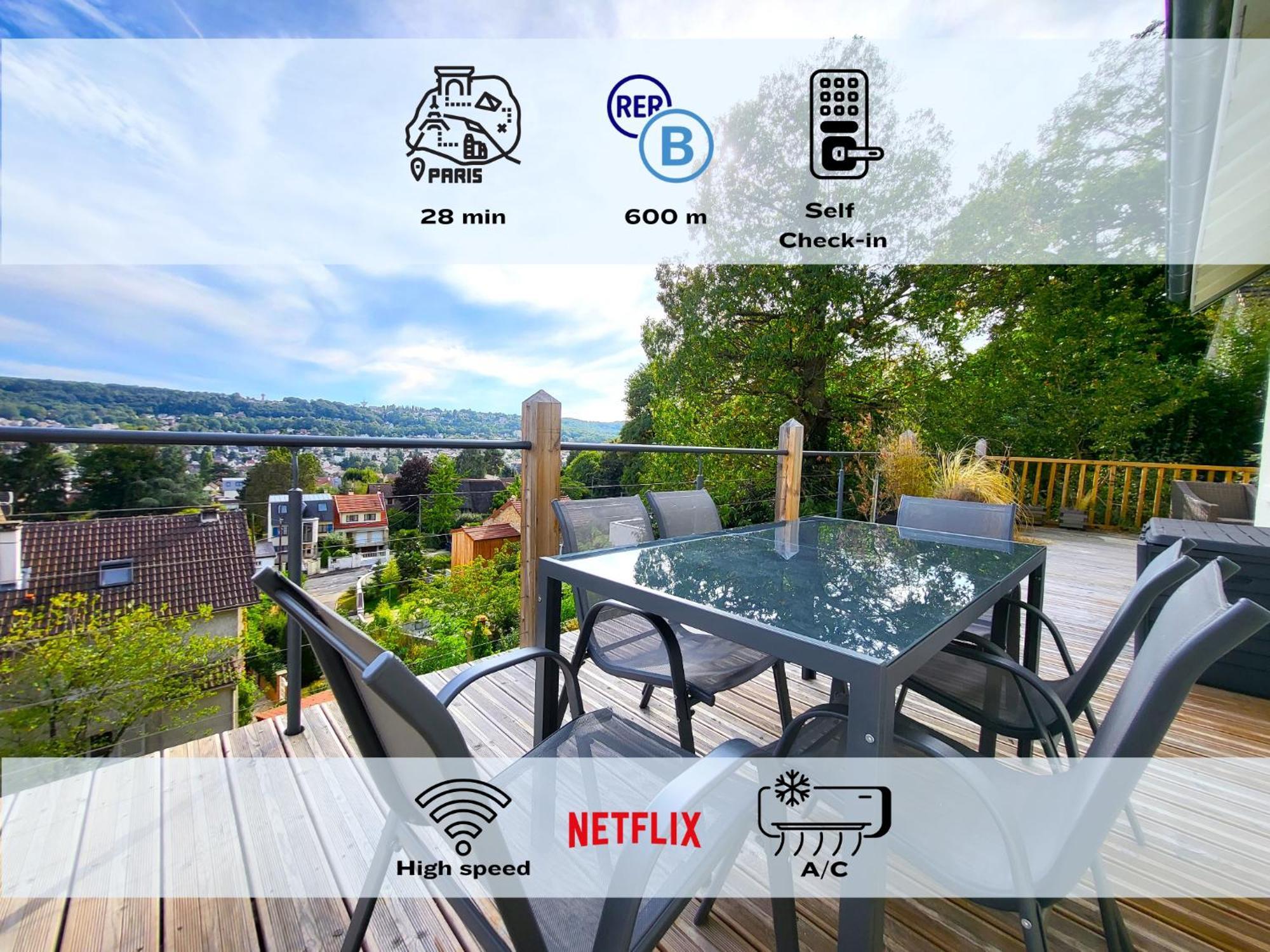 Le Bellevue - Beaux Appartements Avec Vue Splendide Palaiseau Exteriör bild